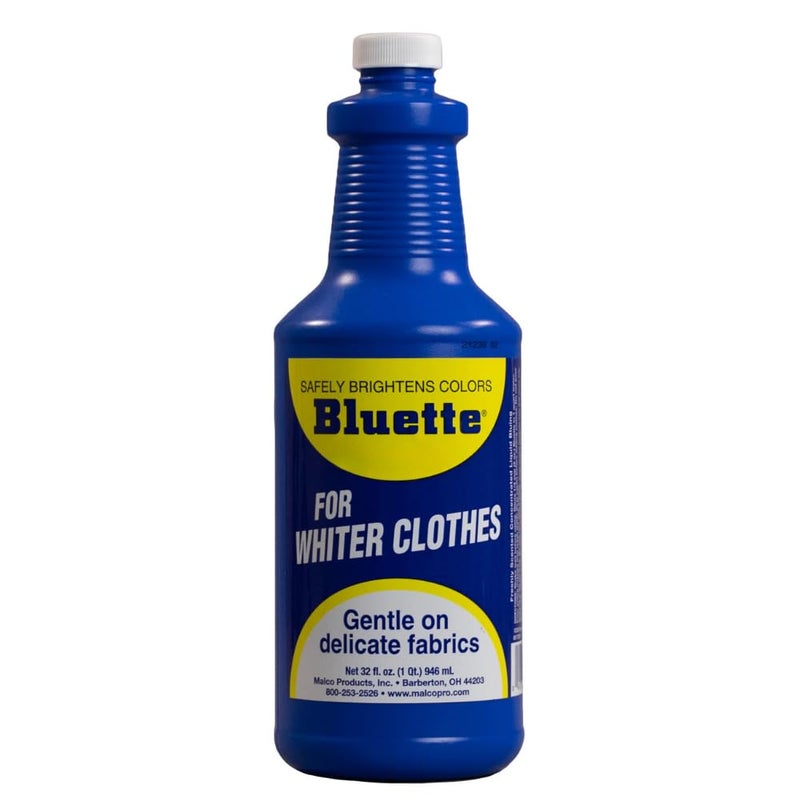 Bluette Concentrated Liquid Laundry Bluing 32 Fl Oz â€“ Restores Whiteness & Brightness for Your Laundry, Safe & Gentle on Fabrics, Eco-Friendly Fabric Whitener for All Laundry Types - Image 1